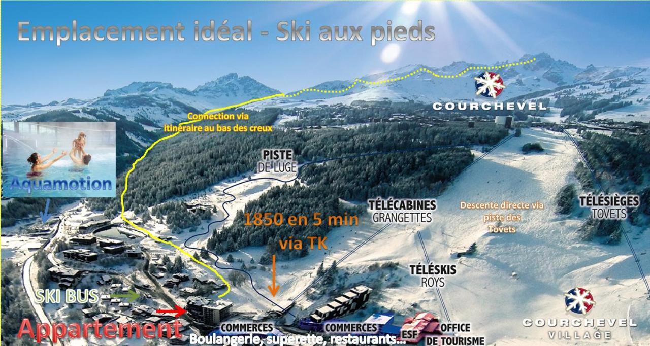 Courchevel 1550 - Veritable Ski Aux Pieds - Appartement Les Tovets T2 - 47M2 - 4P Luaran gambar